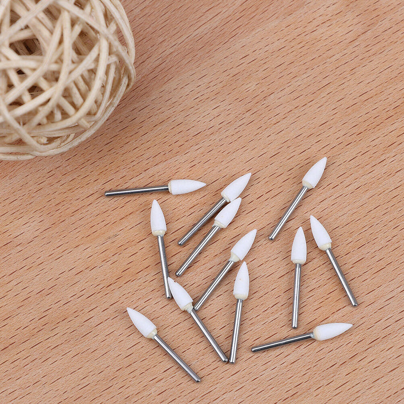 12Pcs dental polishing grinding sand stone materials teeth white Hn