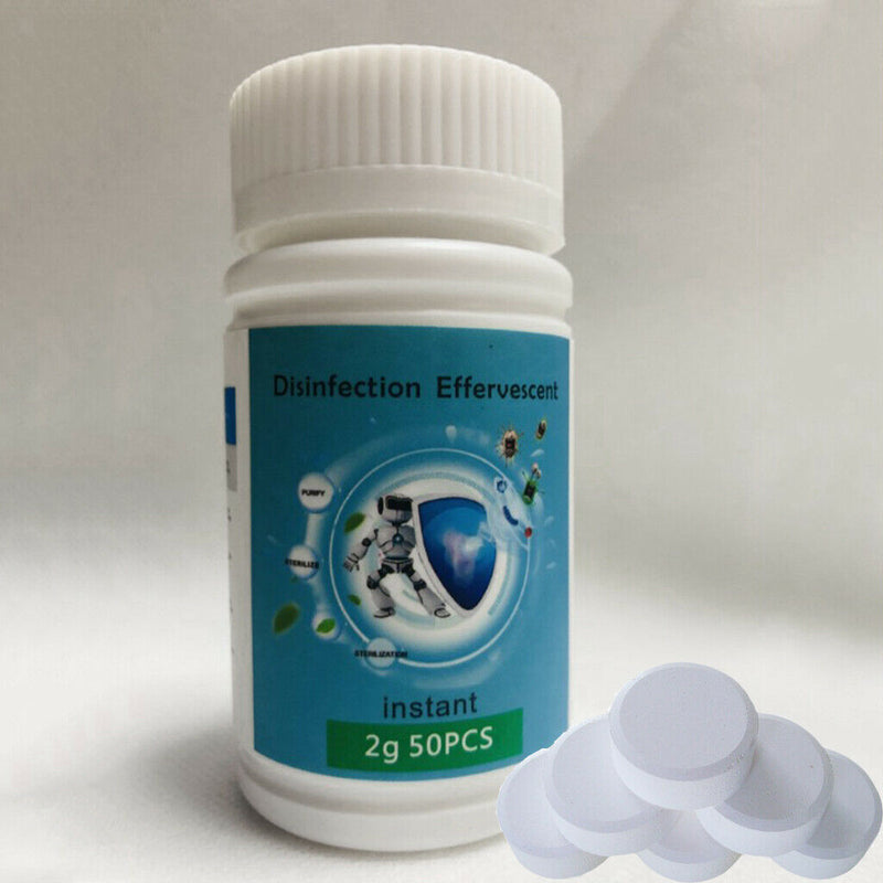Pool Chlorine Automatic Dispenser 5" w/ 50pcs Chlorine Tablets&Test Strips