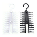 360Â° Rotating 20Tie 125*200mm Belt Scarf Compact Hanger Rack Holder Organiser M&