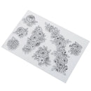 flowers transparent clear silicone stamp for diy scrapbooking photo decoration3C