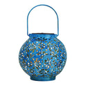 Solar LED Iron Art Lantern Light Outdoor Garden Yard Handheld Hanging Lamp A
