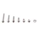 170 Pieces M3 Stainless Steel Button Head Hex Socket Screw & Hex Nuts Kit