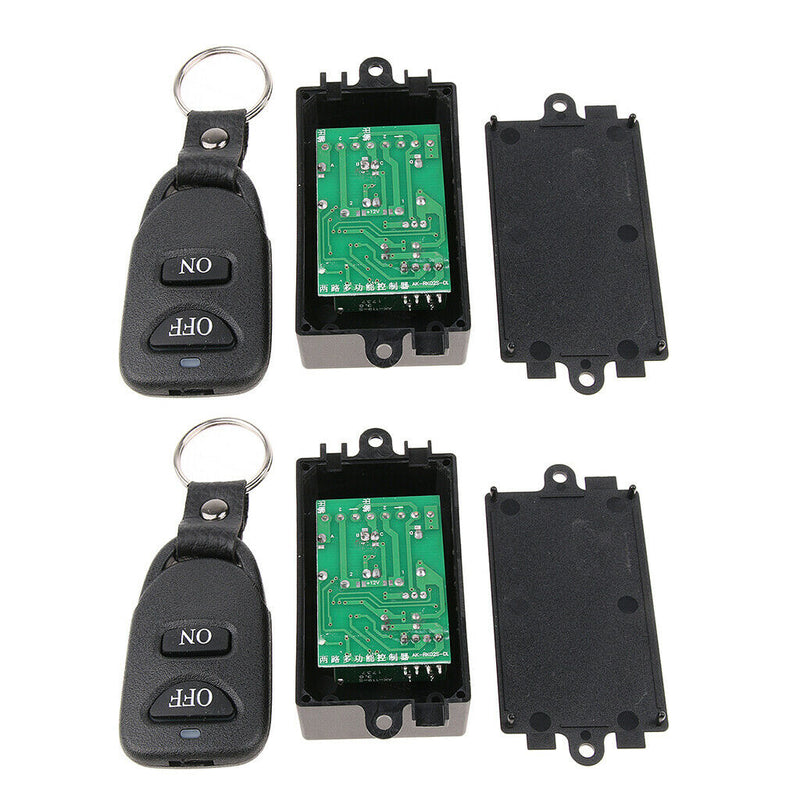 Wireless 2CH RF Remote Control Switch Module for Motor Light Garage 315Mhz