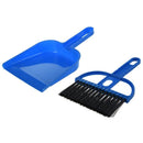 Desktop Keyboard Clean Mini Brush Dust Pan Set Blk Blue R6S1