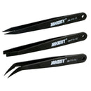 (set of 3) Anti Static , Plastic Tweezers , Heat Resistant , Anti Acid .
