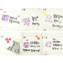 25Pcs Love Diary Decorated Wood Stamps Set Stampers School Supply Stationery Hot