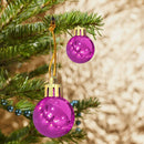 12pcs 2cm Christmas Tree Ball Bauble Party Hanging Ball Ornament (Purple)