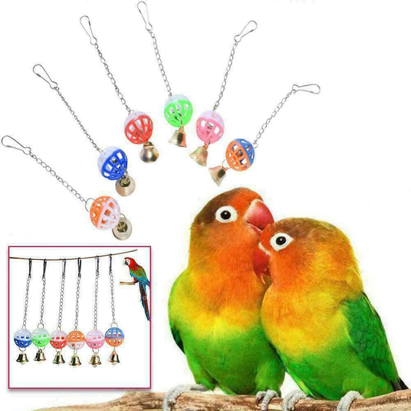 1x Rings Bells Parrot Bells Ringing Bird Toys Parrot Pet Supply Perches Sta G2E8
