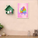 5D DIY Full Drill Diamond Painting Pink Bird Cross Stitch Embroidery Mosaic