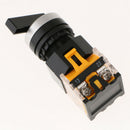 Latching Selector Rotary Switch 22mm Mounting ON-OFF 3 Position Switch Knob