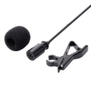 Pro Mini USB Microphone With Collar Clip Black For GoPro Hero4/3+/