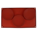 3 Cavity Large Round Disc Silicone Mold Shallow Cylinder Classic Mold Shapes^SE
