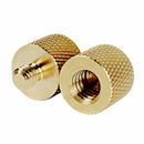 3/8'' Female to 1/4'' Male Tripod Thread Reducer Screw Adapter Golden Coppe P8Y6