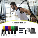 11pcs Resistance Bands Set Pull Rope Home Gym Equipment Fitness Yoga Exercise