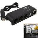 4 way Cigarette Lighter Socket Splitter 12V Dual USB Charger Power Adapt RIT