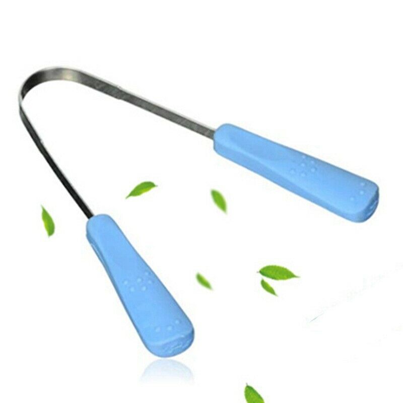 Stainless Steel Tongue Scraper Abs Handle To Remove Bad Breath Cleaning Ton U1D8