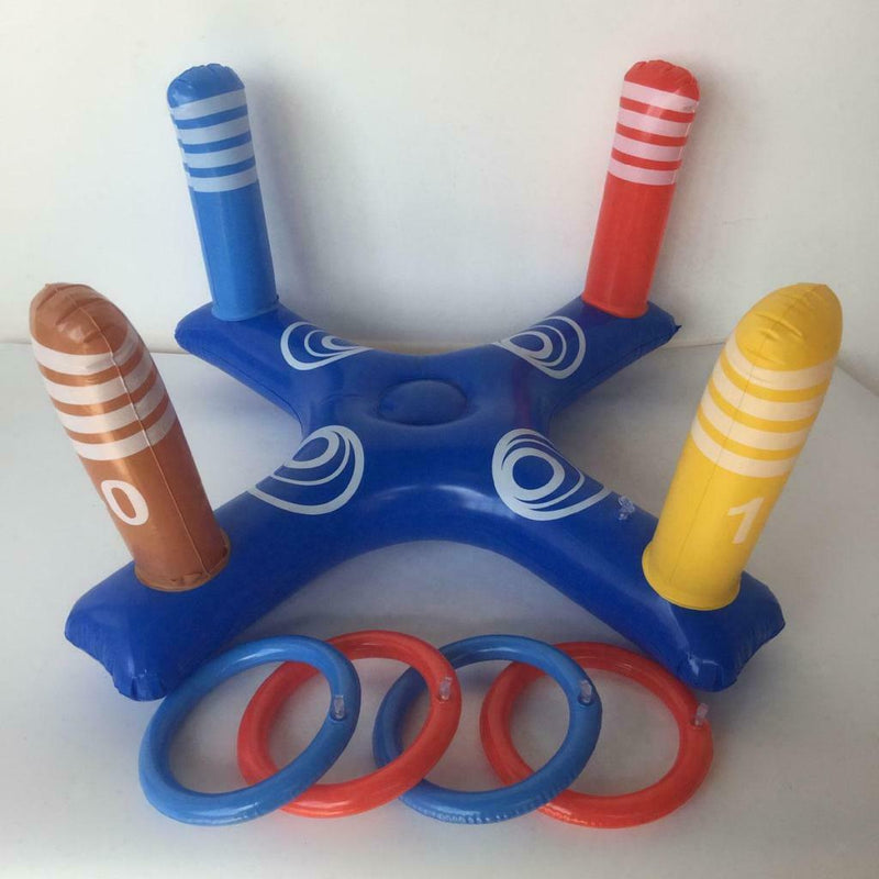 Outdoor Games For Family - Ring Toss Yard Games For Kids & Adults Blue
