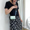 Mini Shoulder Bags Candy Color Purse Women PU Crossbody Handbag (Green)