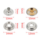 New 200x Snap Fastener Kit Stainless Steel Canvas To Screw Press Stud Boat 15mm