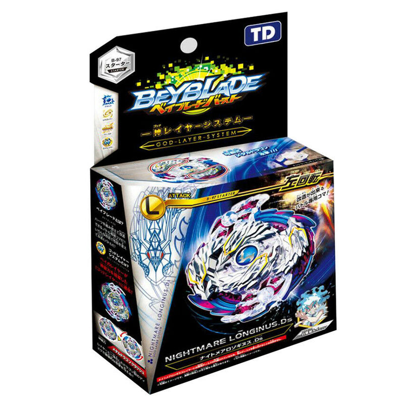 Fusion B-97 Nightmare Longinus / Luinor Beyblade Burst + Launcher + Box