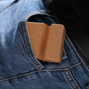 Portable Wooden Double Slot Phone Holder Mobile Desktop Phone Stand Universal