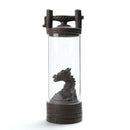 The New Dragon Backflow Incense Burner Auspicious Glass Cover Teahouse Orna L1F5