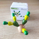 Baby Children Cactus Balance Toys Wood Travel Portable Block Assemble Table Game