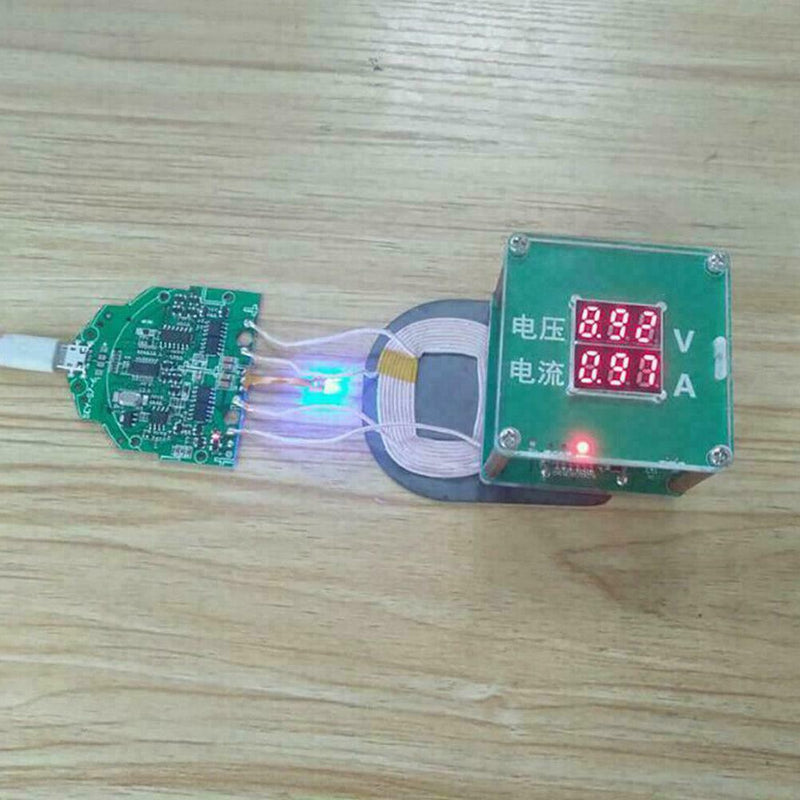 10W Qi Fast Charging Wireless Charger PCBA Circuit Green Coils Board 2 With K1A8