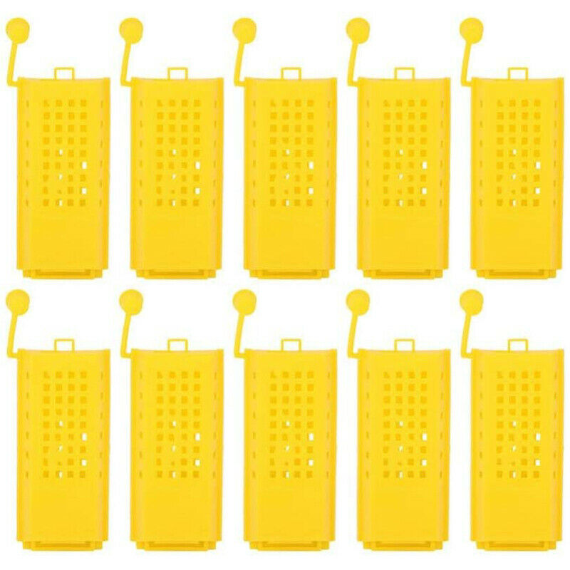 50Pcs Beekeeping Rearing Cup Kit Plastic Bee Queen Cages Roller Transportin