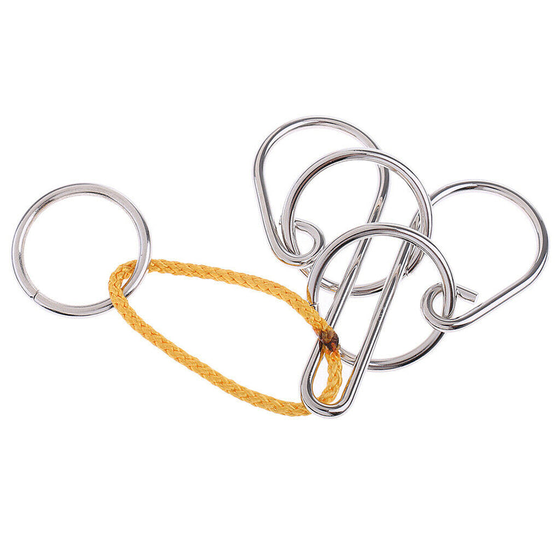 Chinese Rings Lock Puzzle IQ Brain Teaser