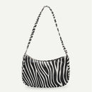 Fashion Zebra Print Women Handbag Tote Small PU Underarm Shoulder Bag (2)
