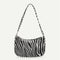 Fashion Zebra Print Women Handbag Tote Small PU Underarm Shoulder Bag (2)