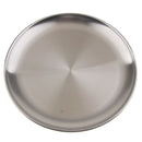 2Pcs Stainless Steel Waiters Tray Round Service Tray,Restaurant Dinner Plate