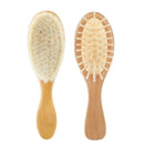 2pcs Baby Care Wooden Bathbrush Soft Hair Comb Head Massage for Boys Girls