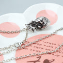 2pcs Retro Anatomical-Human Heart Pendant Necklace Sweater Chain Alloy J LFE