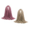 2 Pcs Fashion Soft Cotton Long Scarf Plain Hijab Jewish Head Scarves Wrap