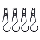 4pcs Shine Trip Outdoor Camping Tent Awning Clamp Hook Anti-slip Snap Clips