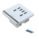 USB 6-Port 3.4A Wall Charger Outlet Power Faceplate Socket Plate Panel