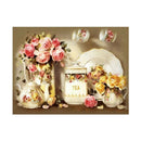 Full Flower Tea Pot DIY Diamond Painting Embroidery Cross Stitch Kits Gifts