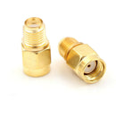 2 Pieces RF SMA Connector RP SMA Female to SMA Male Plug Connector Adapter M&E
