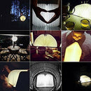 Rechargeable LED Mood Lighting,Multi-color Night Light Wooden Foldable Book