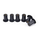 6pcs M5 rubber grommet well nuts blind fastener windscreen kayak accessories  3C