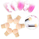 Reusable UV Gel Nail Art Painting Gradient Shading Pen Brush 6 Pcs Sponge H W6R8