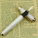 Hot JINHAO 1200 18KGP Deluxe Dragon M Nib Fountain Writing Pen