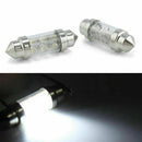 2X White 36mm 6SMD Festoon LED Interior Dome Map License Light Bulb
