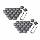 40pcs Wheel Lug Nut Center Cover Grey 21mm Bolt Cap Dust Cover & Removal T MWF