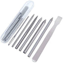 7pcs/set Stainless Steel Paracord FID Set Lacing Stitching Needles And Smoo T6P3
