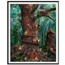 5D DIY Full Drill Diamond Painting Cross Stitch Embroidery Kit (Retro Tree)