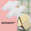 4pcs Cake Mold Fondant Stencil Moulds Lattice Cake Border Decorating Tools