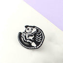Dog Cats Animal Bone Brooches Creative Badges Jacket Lapel Pins (Style 1)
